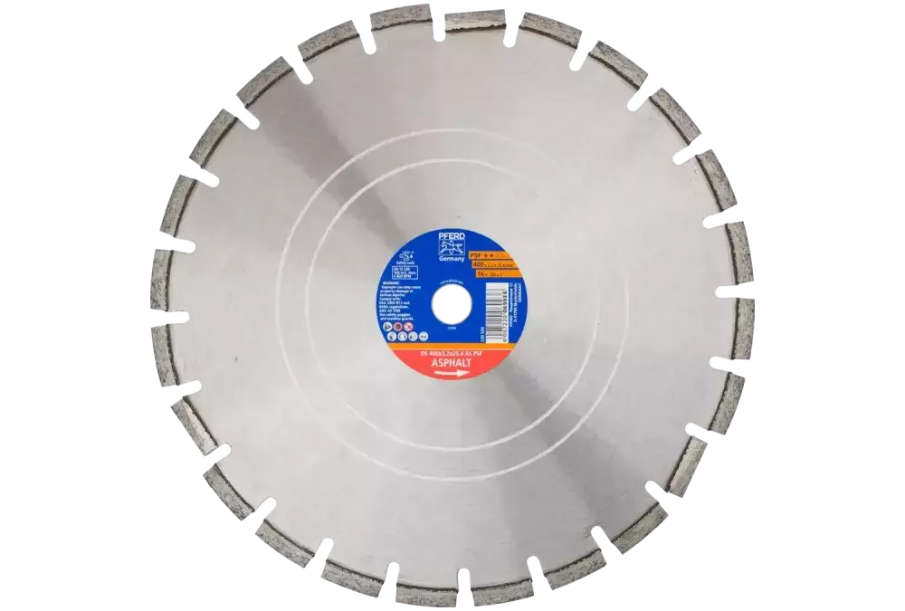 Diamentowa ściernica do przecinania DS 400 × 3,2 25,4 mm PSF do szybkiego cięcia asfaltu 1