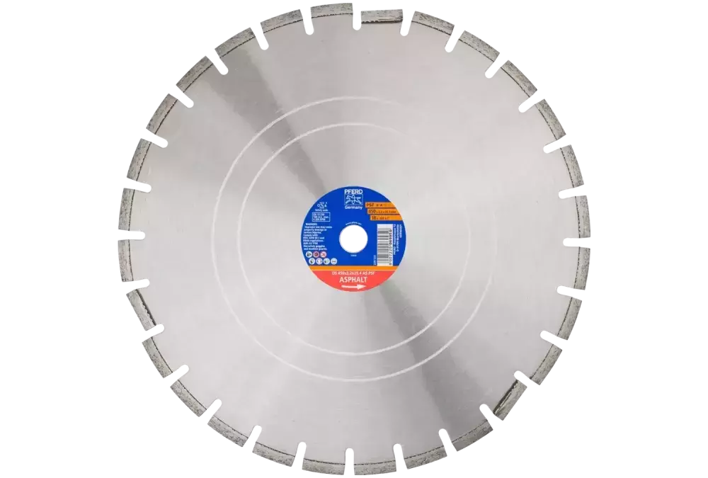 Diamentowa ściernica do przecinania DS 450 × 3,2 25,4 mm PSF do szybkiego cięcia asfaltu 1