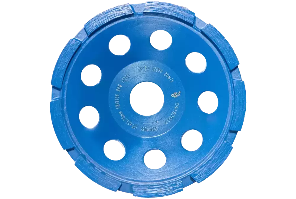 Talerz diamentowy DCW 1R PSF 125 × 6x22,23 mm do wyrównywania betonu i jastrychu 1