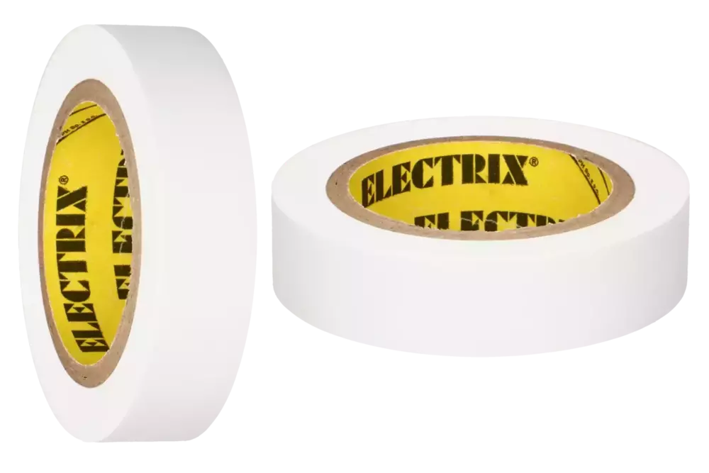 Taśma izolacyjna PCW 20 m x 19 mm biała wodoodporna samogasnąca Anticor ELECTRIX 211 1