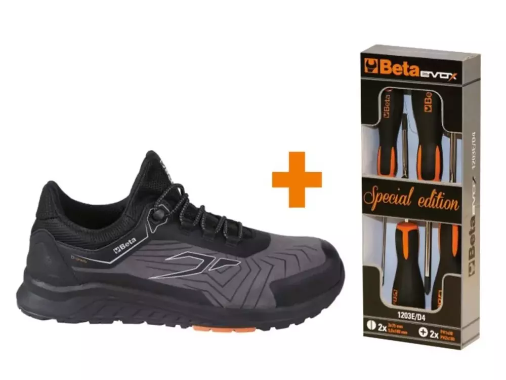 Półbuty robocze z mikrofibry 7356G/44/EVOX + komplet wkrętaków 1203E/D4 GRATIS! 1