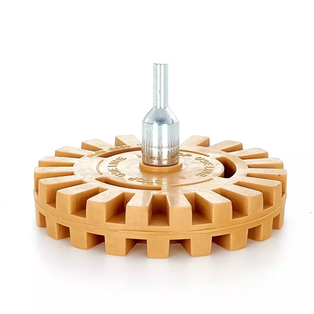Gumowy krążek do usuwania kleju + adapter (karbowany) (100) G78909 GEKO 1