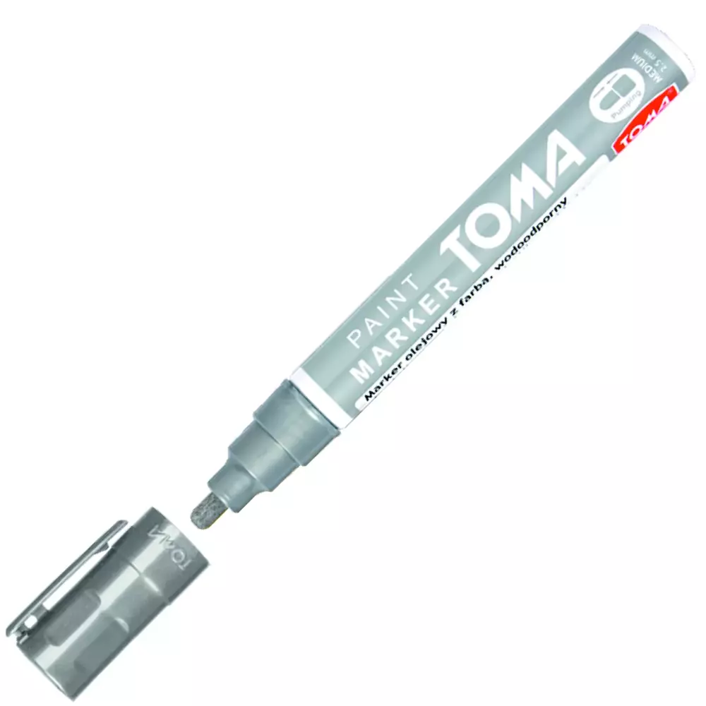Marker olejowy 440 SREBRNY TOMA 1