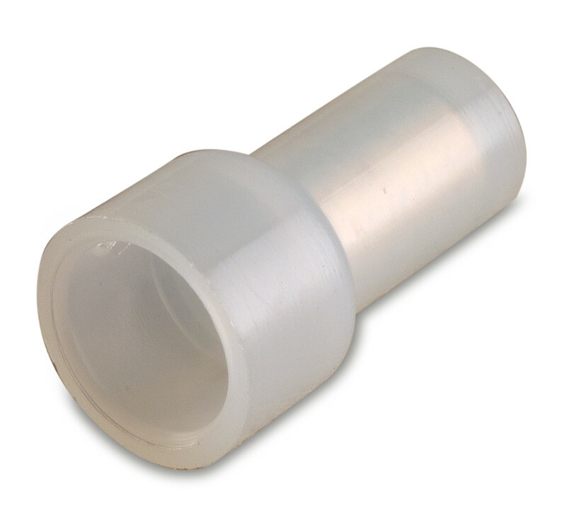 Złączka do połączeń przenośnych, końcowych, do zaciskania, zakres 1,5-2,5 mm2, nylon, kolor naturalny, opakowanie 10 sztuk model BM 00270 1
