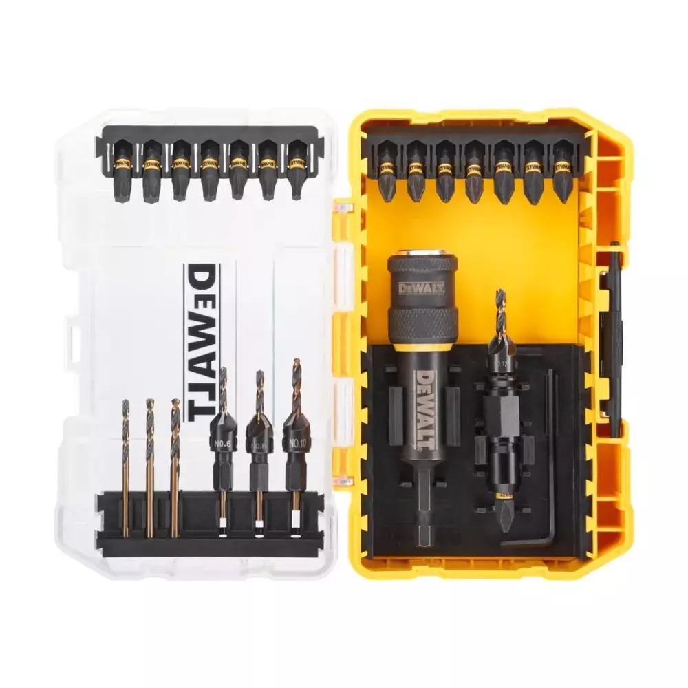 Zestaw wierteł z pogłębiaczami 6-12mm "obróć i pracuj" 25 szt. DeWalt DT70779T 1