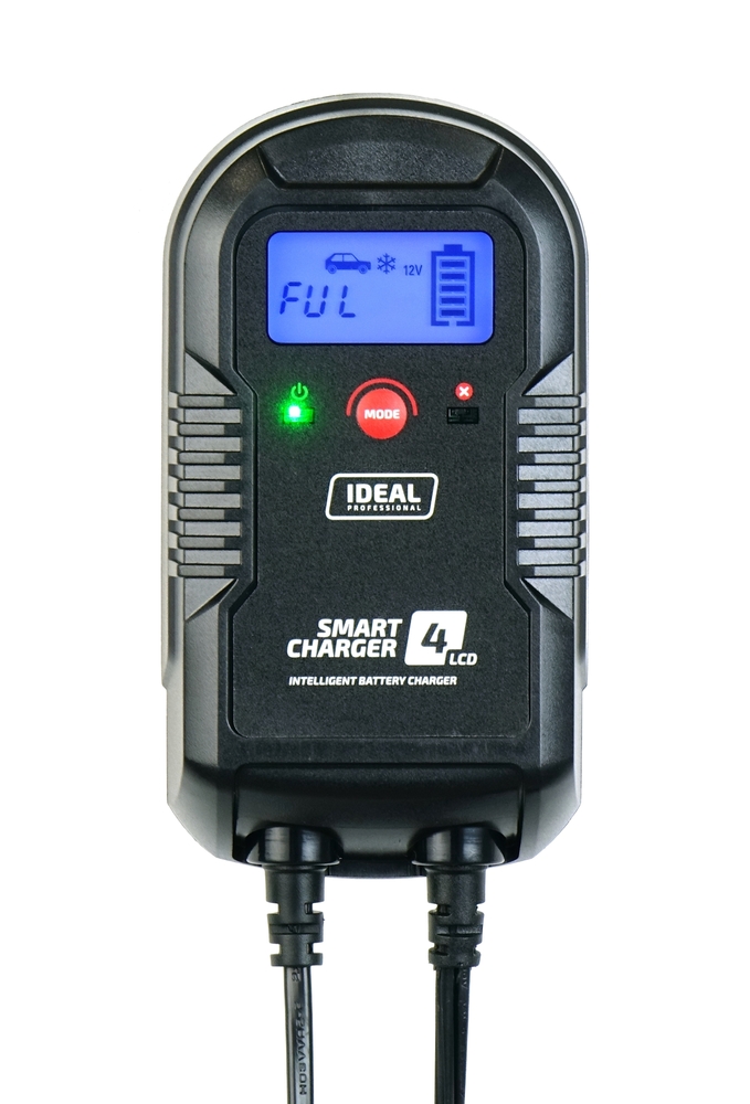 Inteligentny prostownik do ładowania akumulatorów WET/GEL/MF/AGM SMART CHARGER 4 LCD 6/12V 1