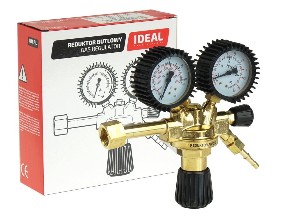 Reduktor MAXY CO2/Ar z 2 manometrami 1