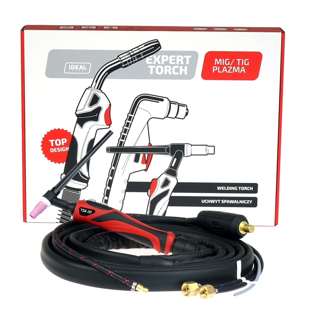 Uchwyt spawalniczy TIG 20 8m DX50 DUAL EXPERT 1