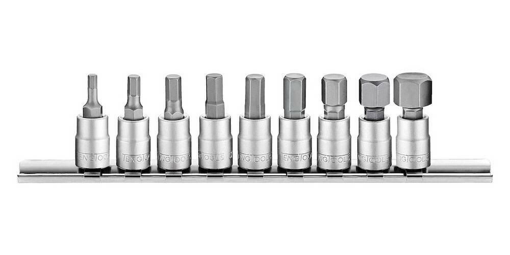 9-elementowy zestaw nasadek trzpieniowych 6-kątnych Teng Tools M1409HN 1