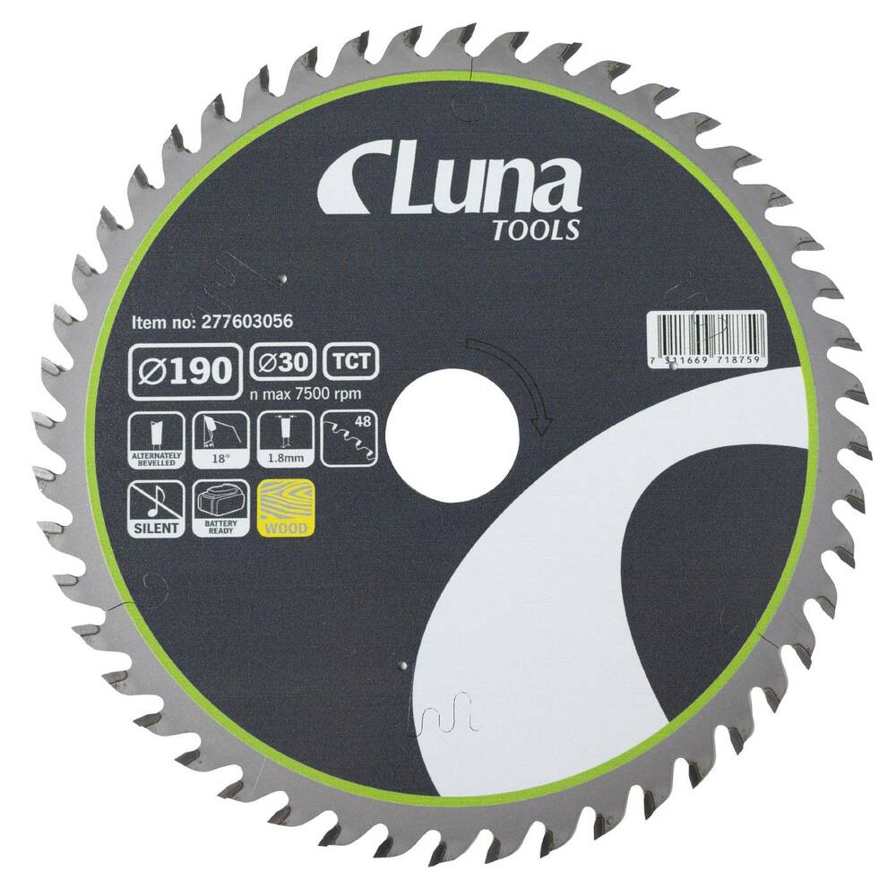 Piła tarczowa Luna Extra Thin 190x30 Z48 1