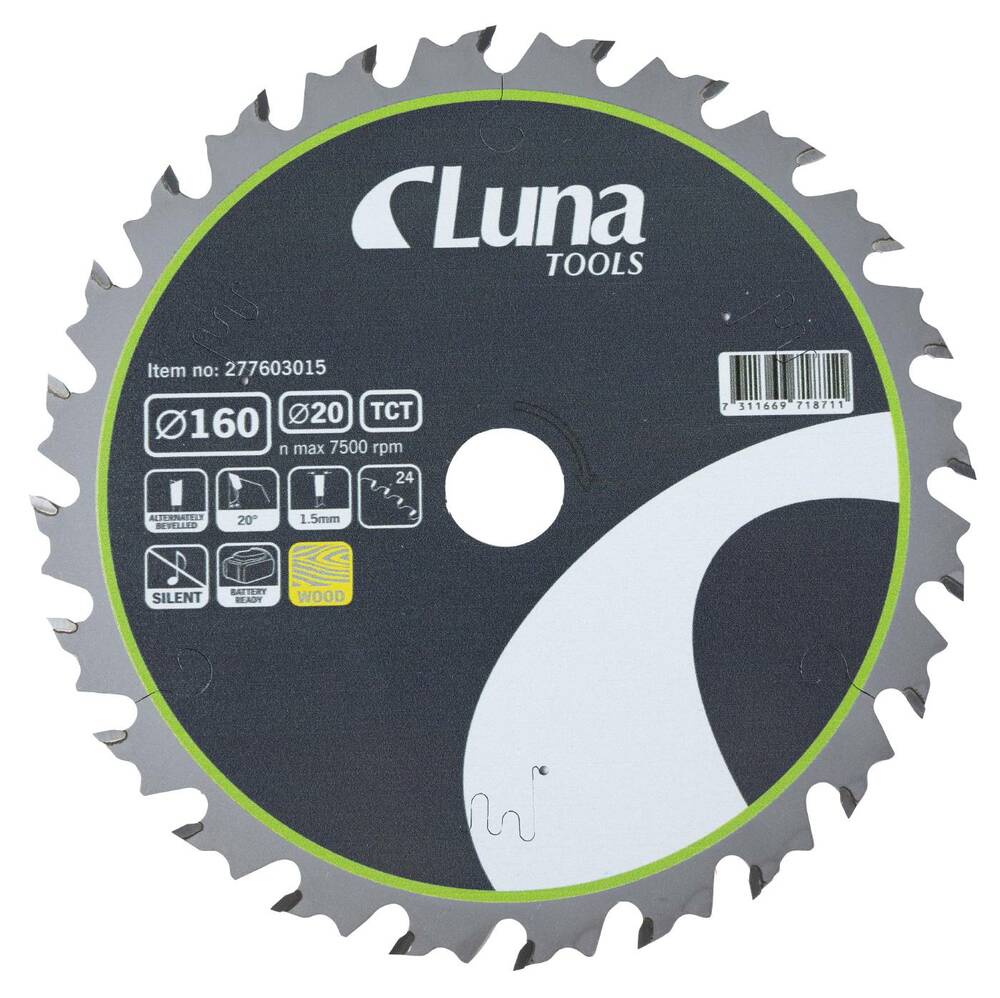 Piła tarczowa Luna Extra Thin 160x20 Z24 1