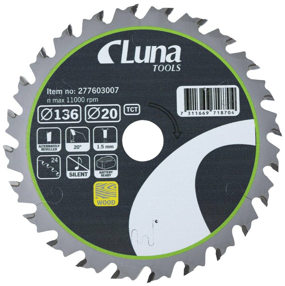 Piła tarczowa Luna Extra Thin 136x20 Z24 1
