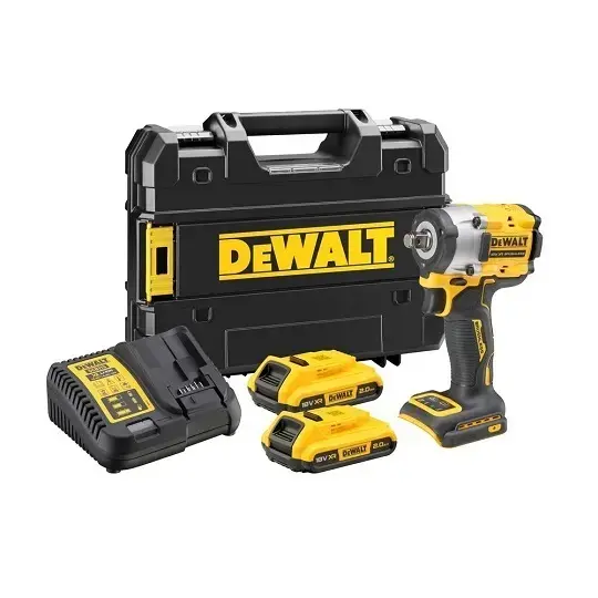 Klucz udarowy 1/2", 406Nm 18V 2x2,0Ah + ładowarka + walizka DeWalt DCF921D2T 1