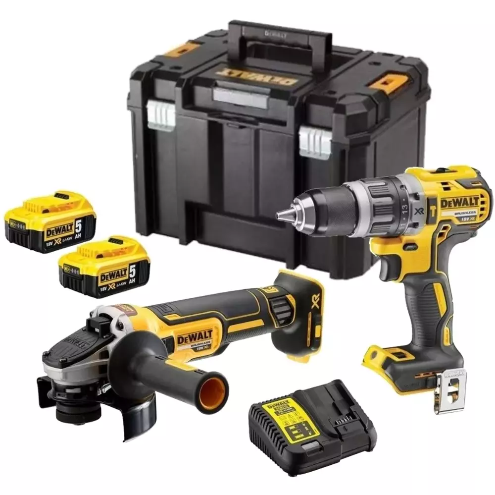 Zestaw elektronarzędzi Dewalt DCK2080P2T 18V (DCD796+DCG405) 1