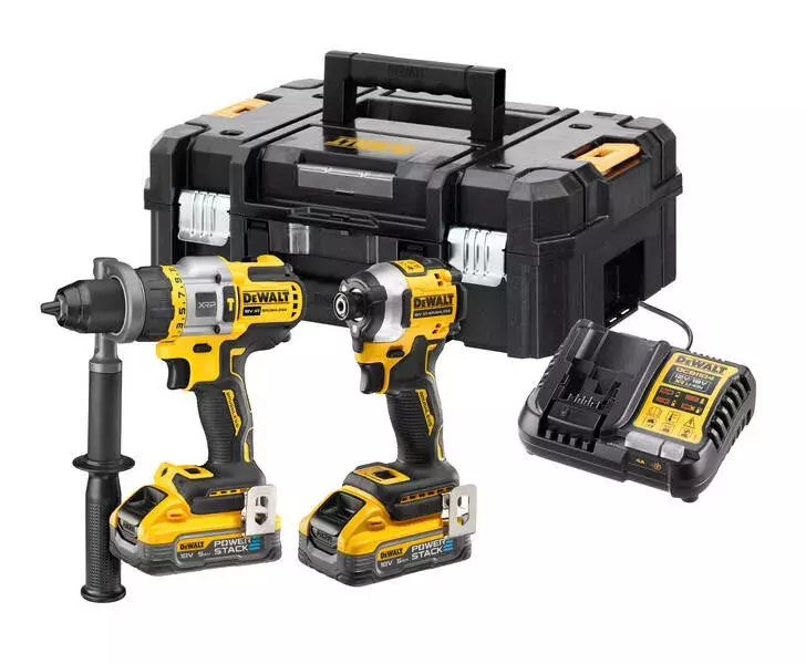 Zestaw elektronarzędzi CD805, DCF850, 2x5Ah, ładowarka DeWalt DCK2052H2T 1