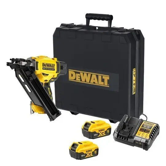 Gwoździarka do gwoździ 50-90mm, 2-bieg. 18V 2x5Ah + ładowarka + walizka DeWalt DCN930P2 1
