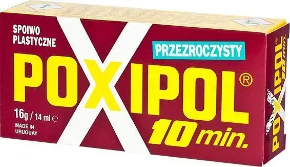 Klej dwuskładnikowy przezroczysty 16g/14ml POXIPOL 1