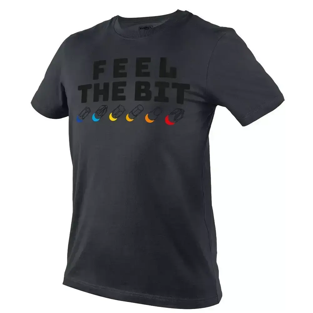 T-shirt z nadrukiem FEEL THE BIT roz. XXL 1