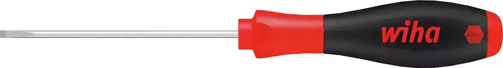 Wkrętak płaski z trzonem okrągłym do głęboko położonych śrub 2.5x0.4x75mm SoftFinish Wiha 1