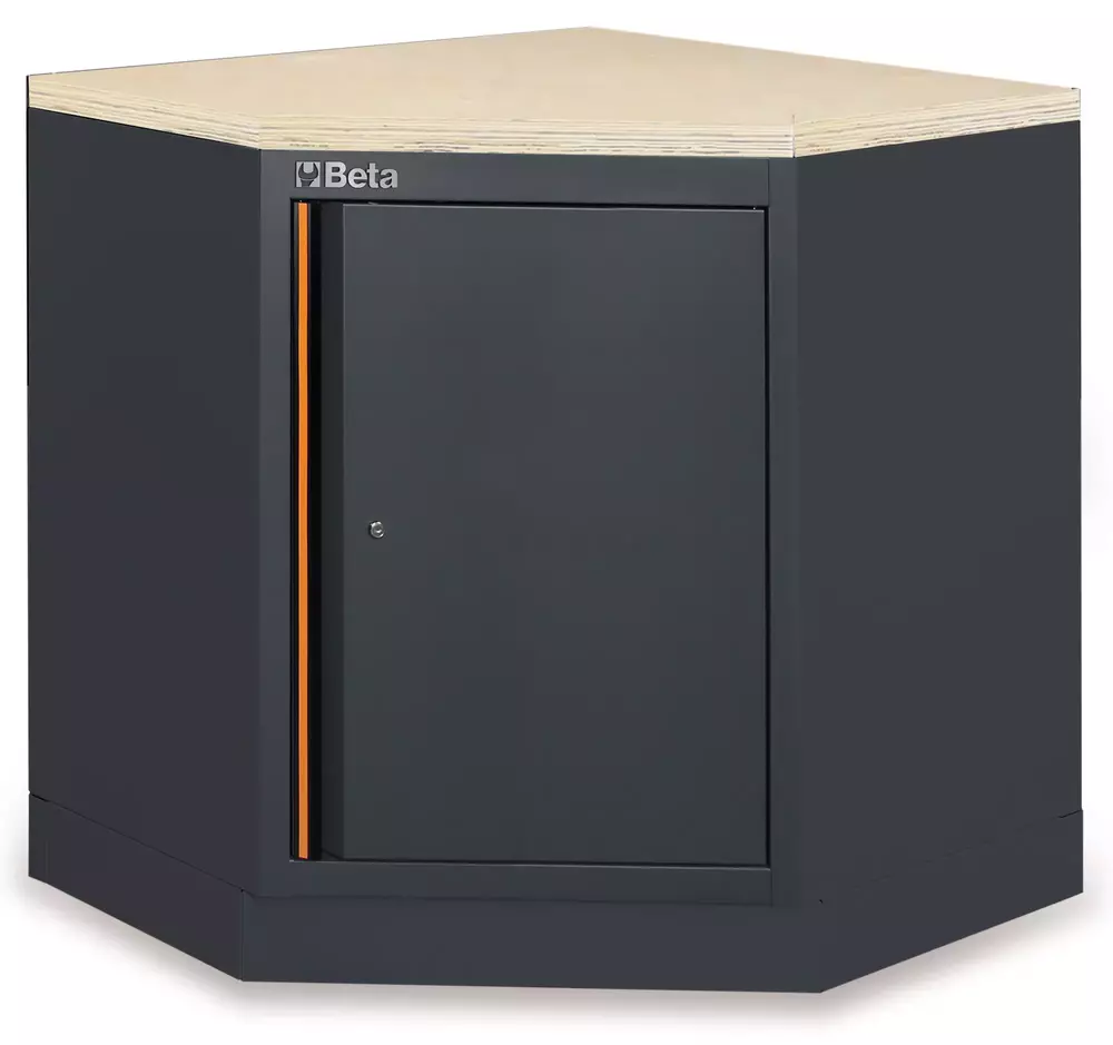 Moduł narożny z drewnianym blatem system C45PRO Beta C45PRO2.0/CAI/W 1