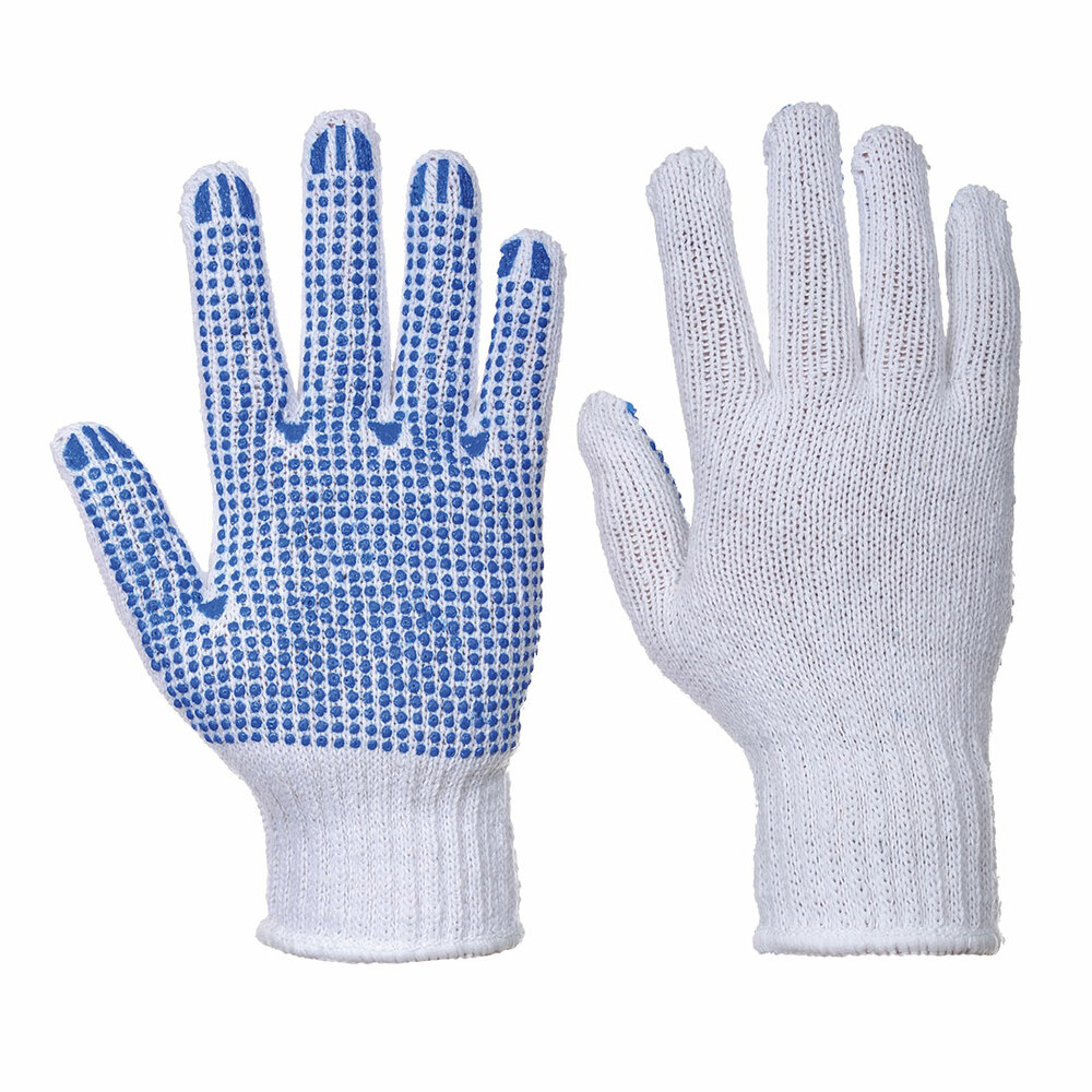 Rękawica nakrapiana Classic Polka, kolor biały/niebieski, rozmiar M 1