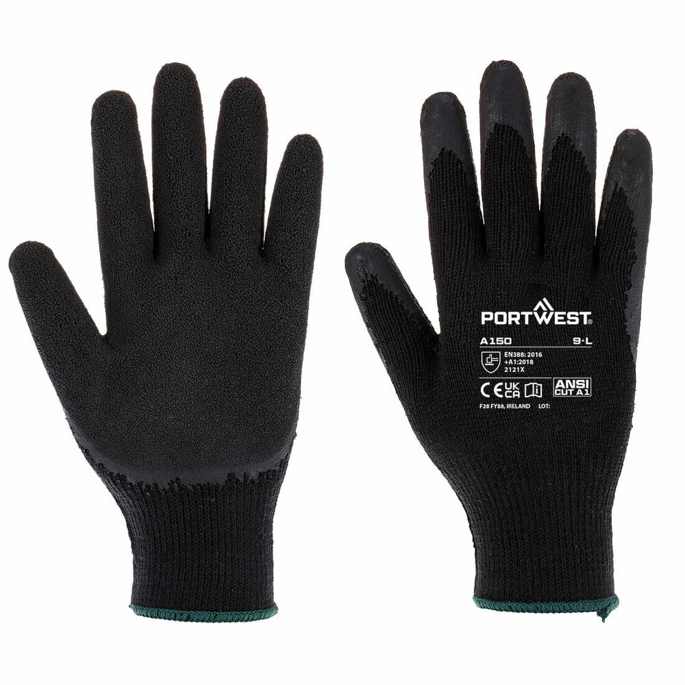Rękawica Classic Grip - Lateks, kolor czarny, rozmiar M 1