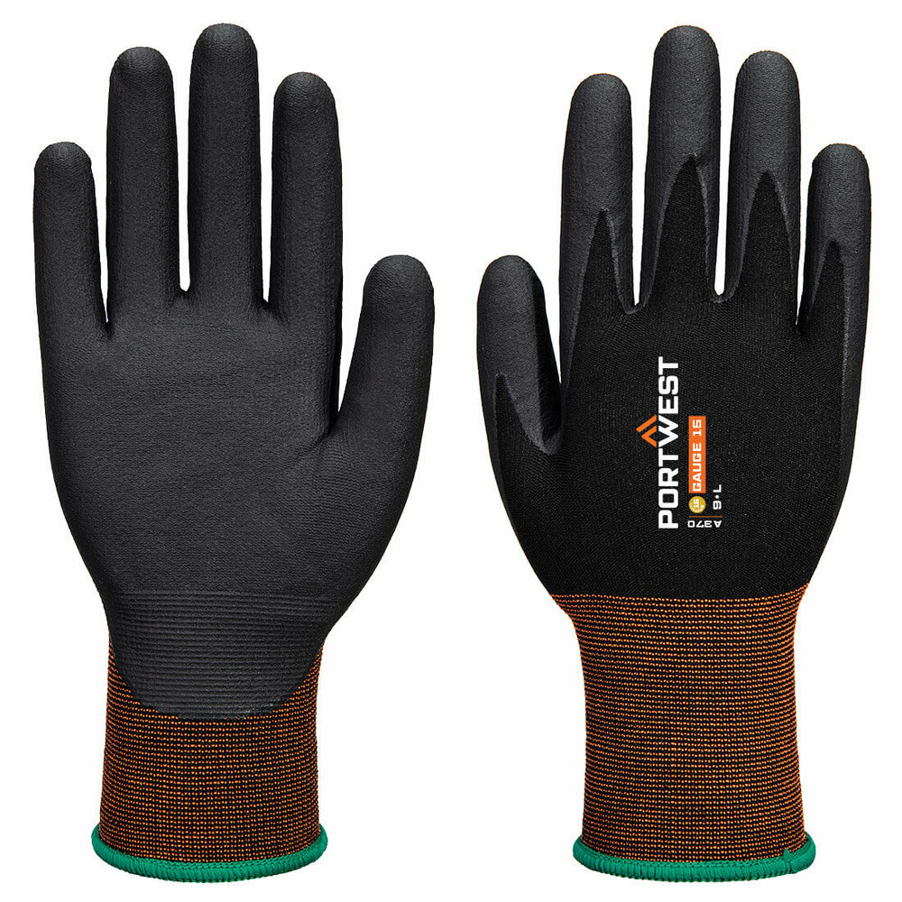 Rękawice GP Grip 15 z mikropianki nitrylowej, kolor czarny, rozmiar XXXL 1