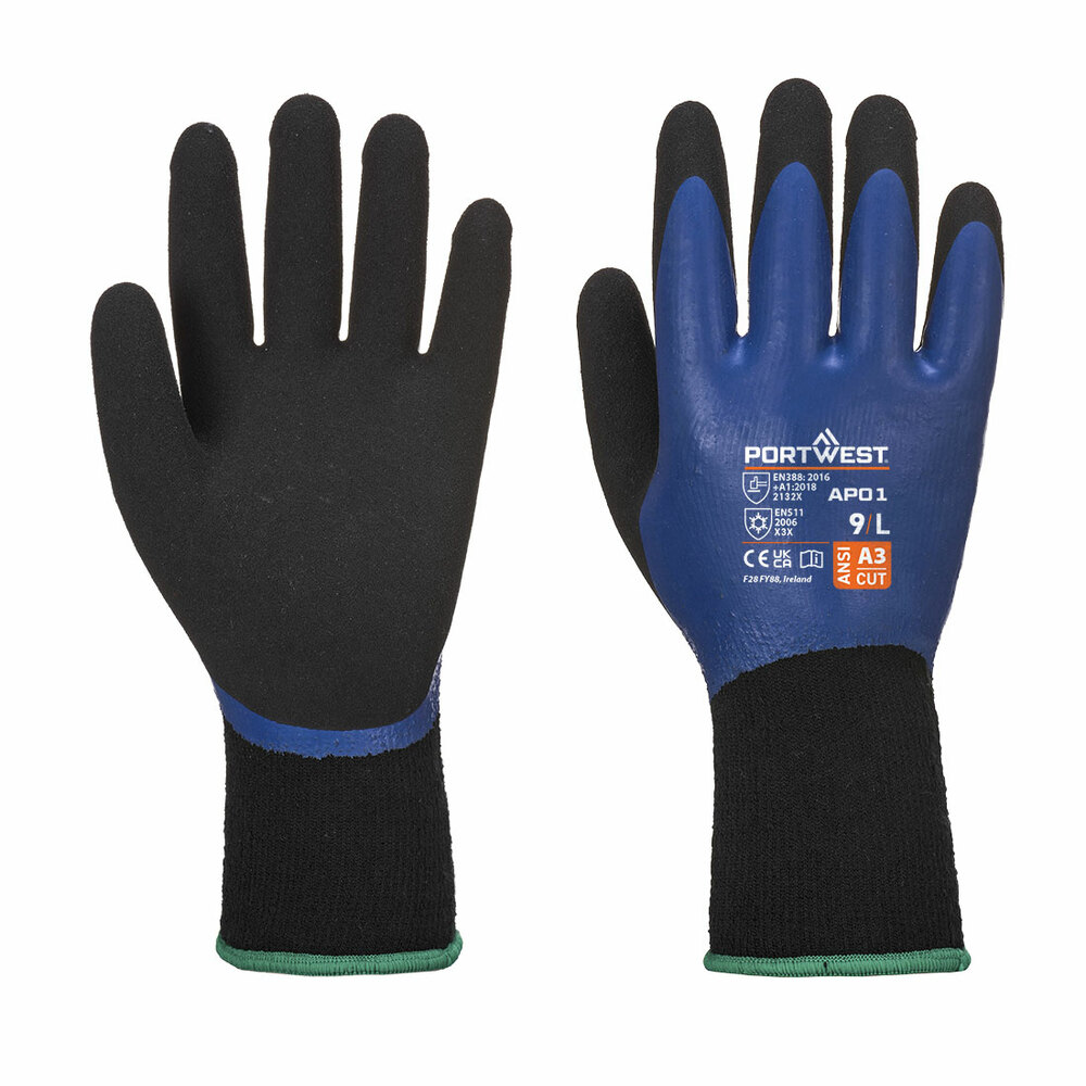 Rękawica Thermo Pro, kolor niebieski/czarny, rozmiar S 1