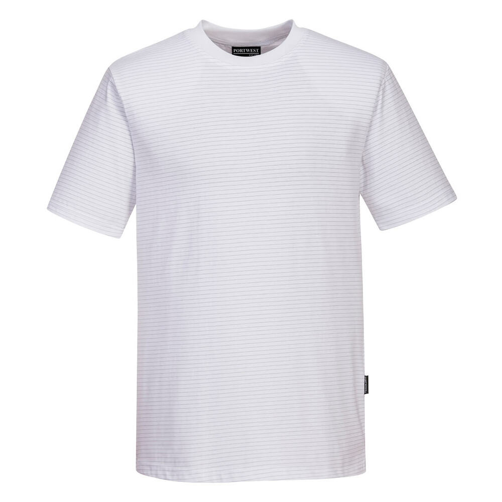 T-shirt antyelektrostatyczny ESD, kolor biały, rozmiar M 1
