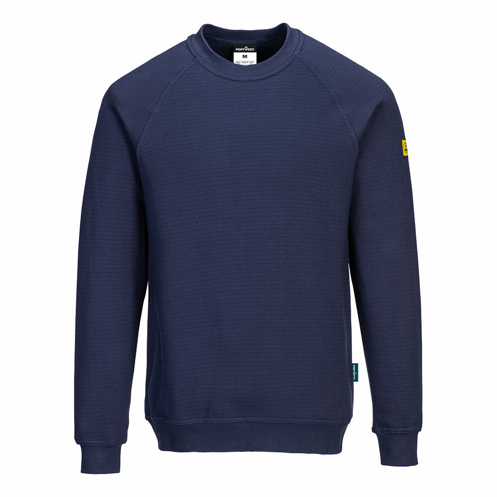 Bluza antystatyczna ESD, kolor granatowy, rozmiar L 1