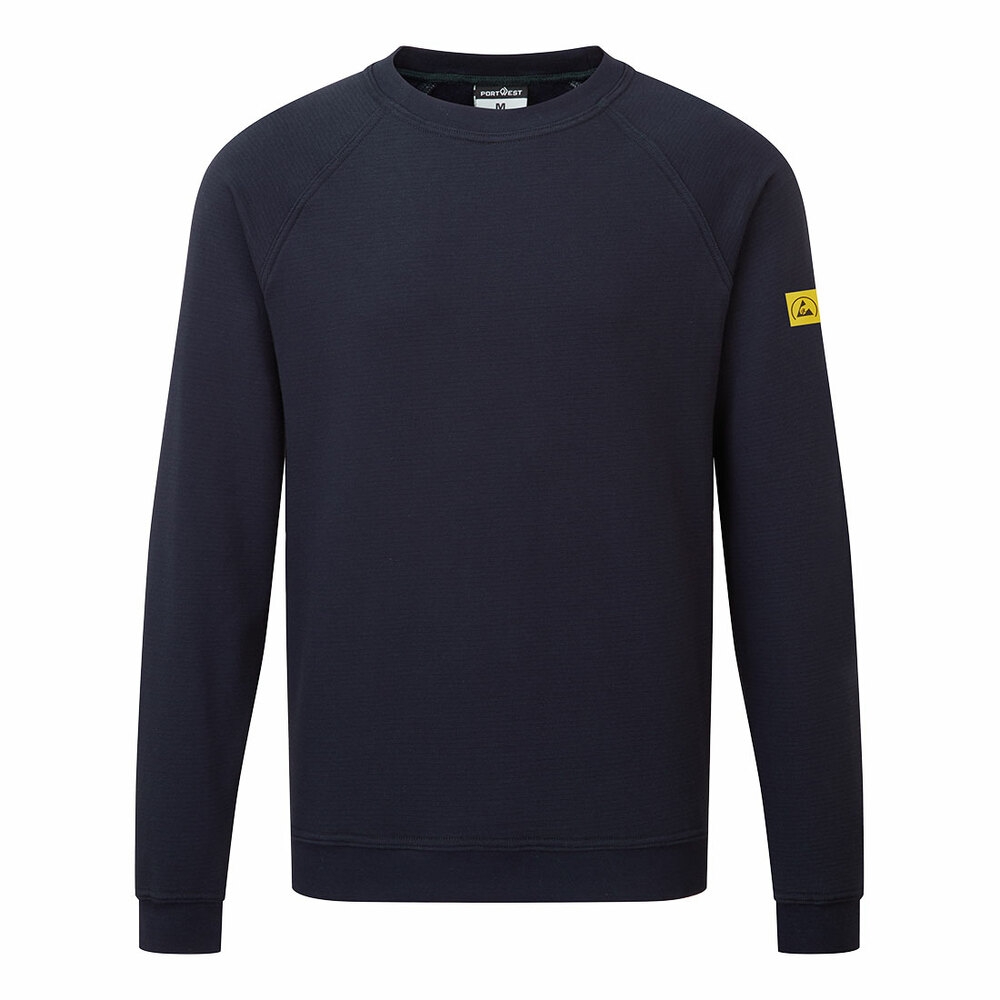 Bluza antystatyczna ESD, kolor granatowy, rozmiar M 1