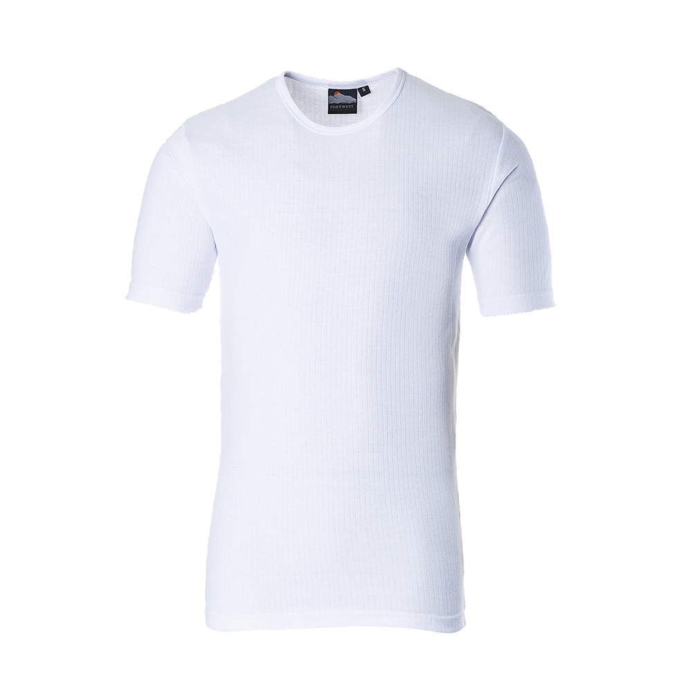 T-shirt z krótkimi rękawami, kolor biały, rozmiar XL 1