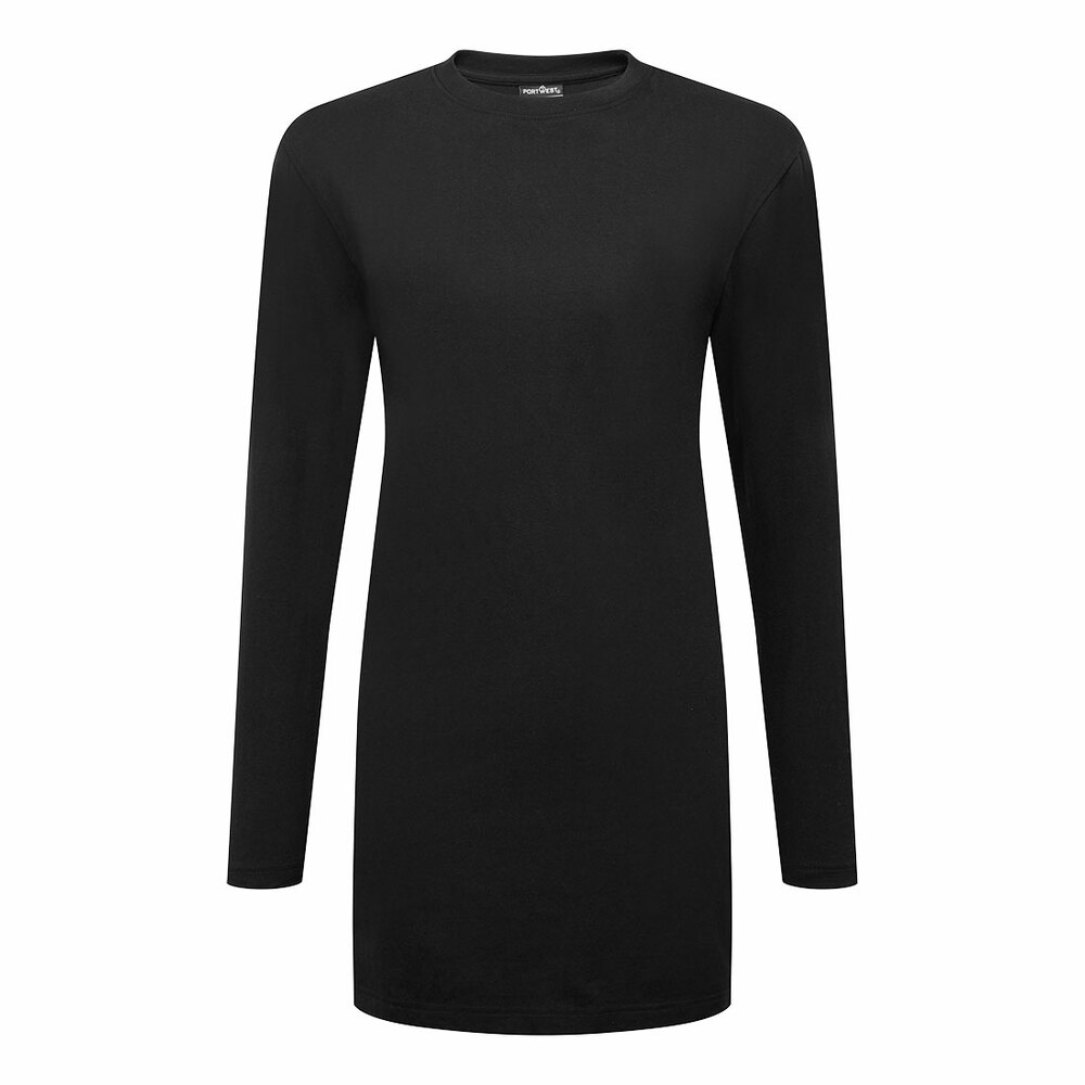 Damska koszulka bawełniana o luźnym kroju L/S, kolor czarny, rozmiar XL 1