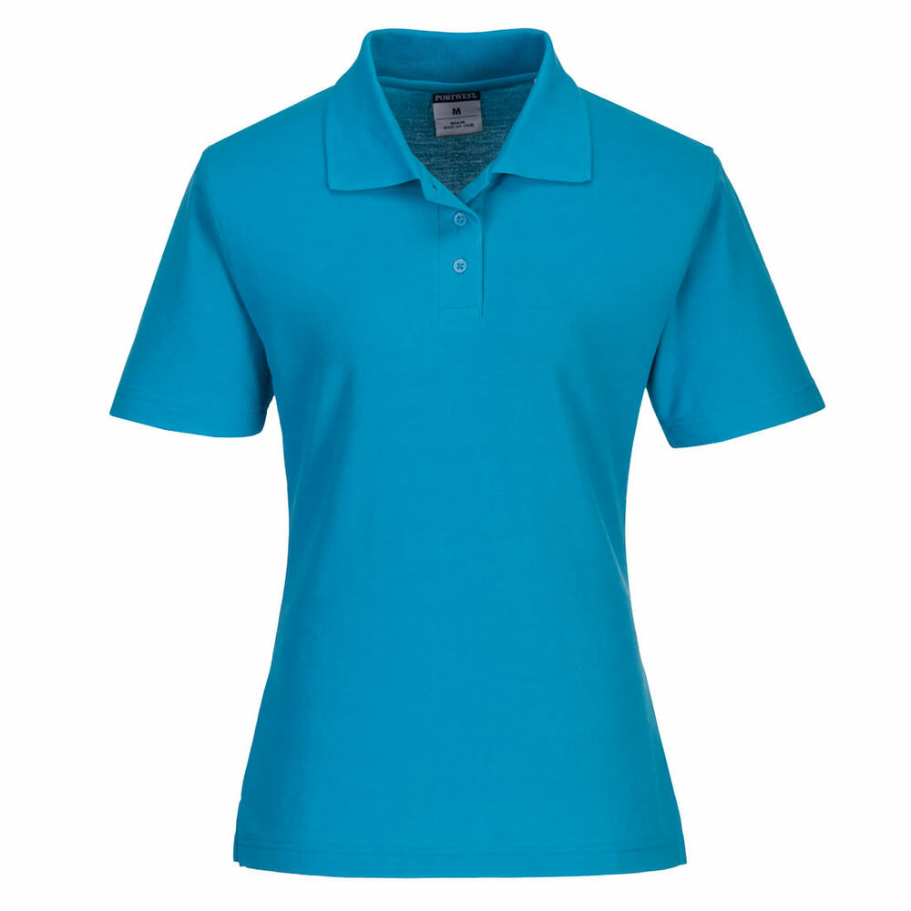 Koszulka damska polo, kolor niebieski aqua, rozmiar XL 1