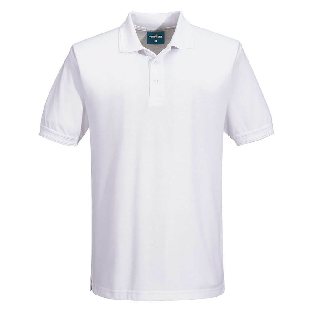 Koszulka polo Naples, kolor biały, rozmiar M 1