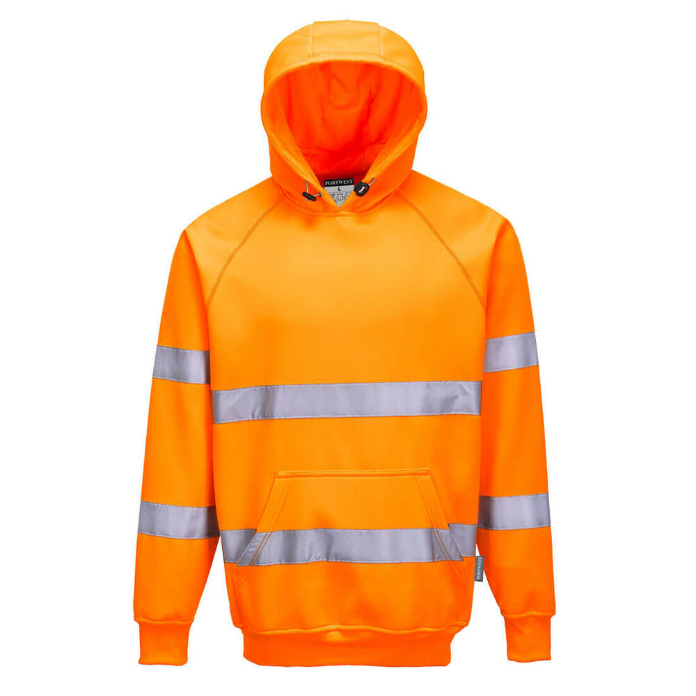 Bluza ostrzegawcza z kapturem, kolor pomarańczowy, rozmiar M 1