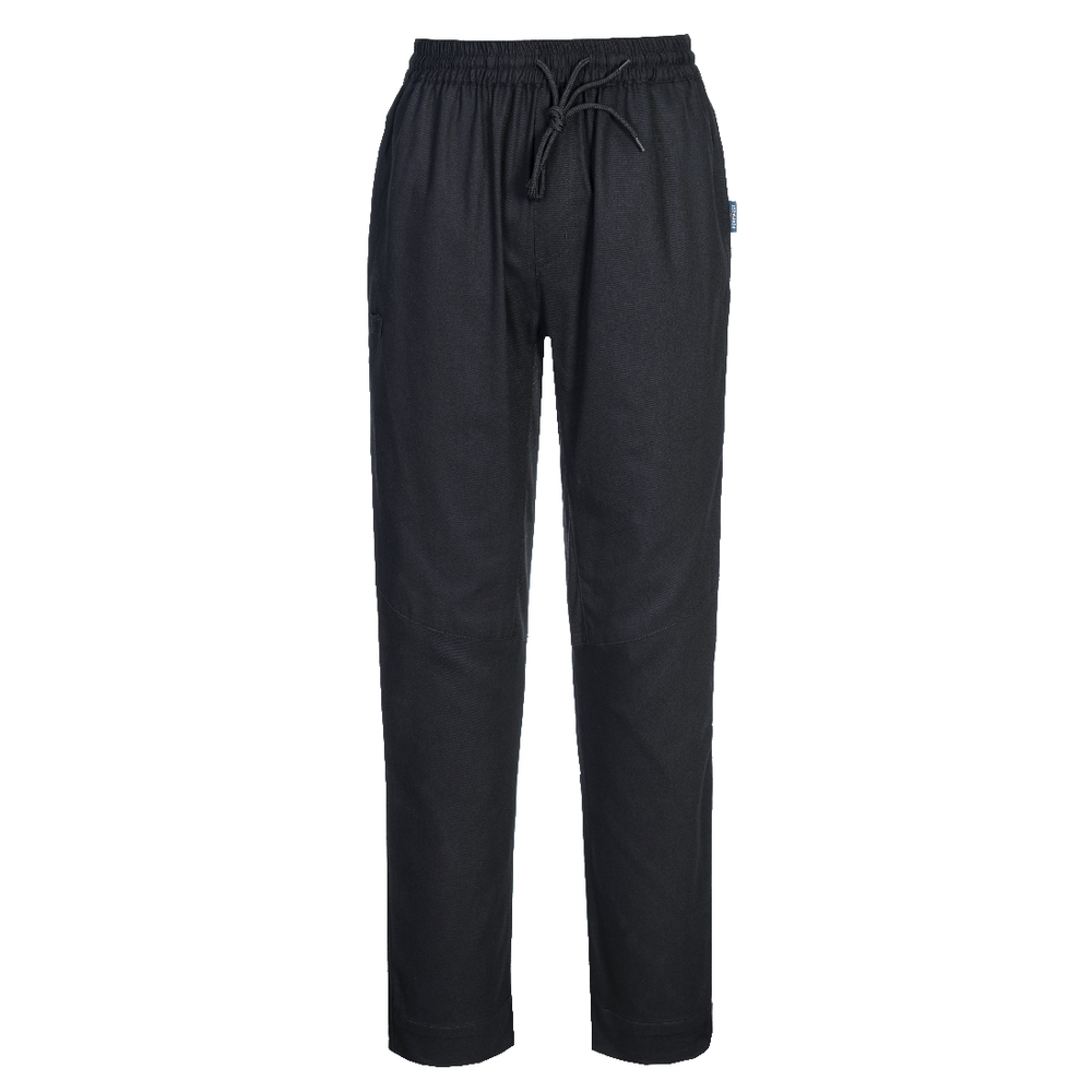 Spodnie robocze szefa kuchni Cotton Mesh Air, kolor czarny, rozmiar S 1