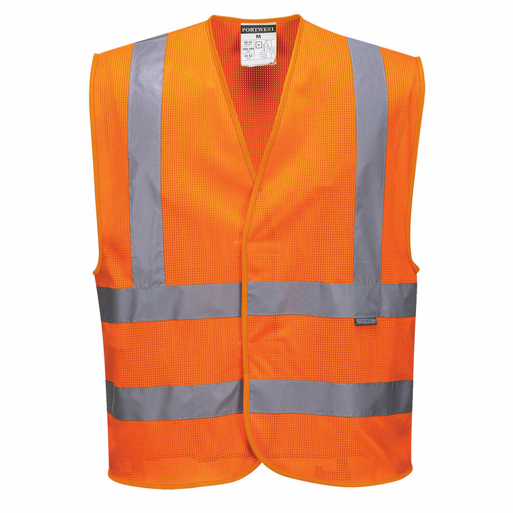 Kamizelka ostrzegawcza siatkowa pomarańczowa rozmiar XXL/3XL Portwest C370ORRXX/3X 1