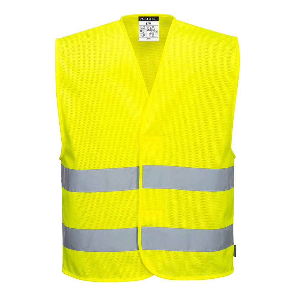 Kamizelka ostrzegawcza siatkowa żółta rozmiar 4XL/5XL Portwest C374YER4X/5X 1