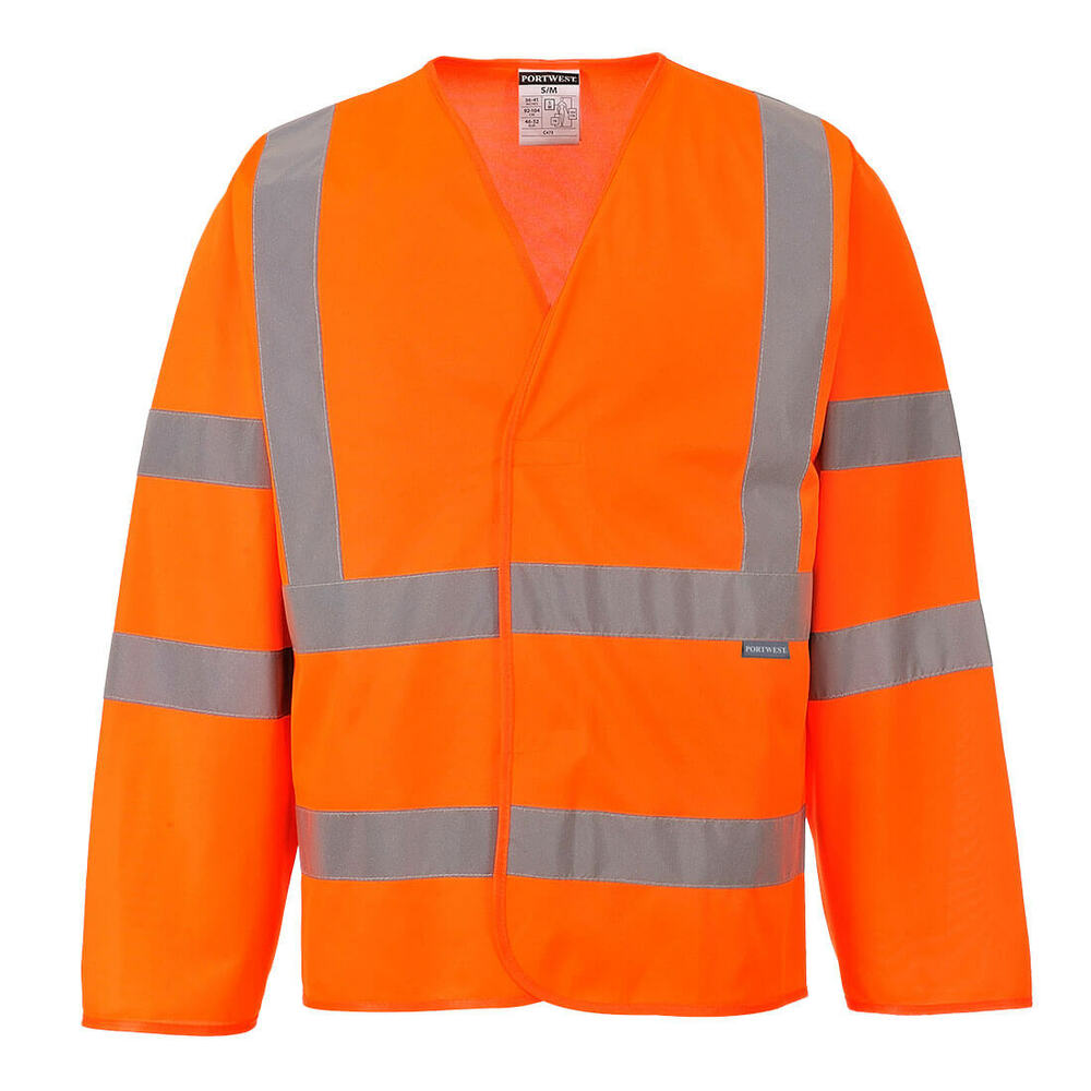 Kamizelka ostrzegawcza z długimi rękawami pomarańczowa rozmiar L/XL Portwest C473ORRL/XL 1