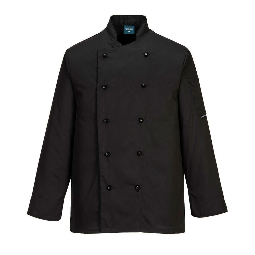 Bluza kucharska Somerset, kolor czarny, rozmiar L 1