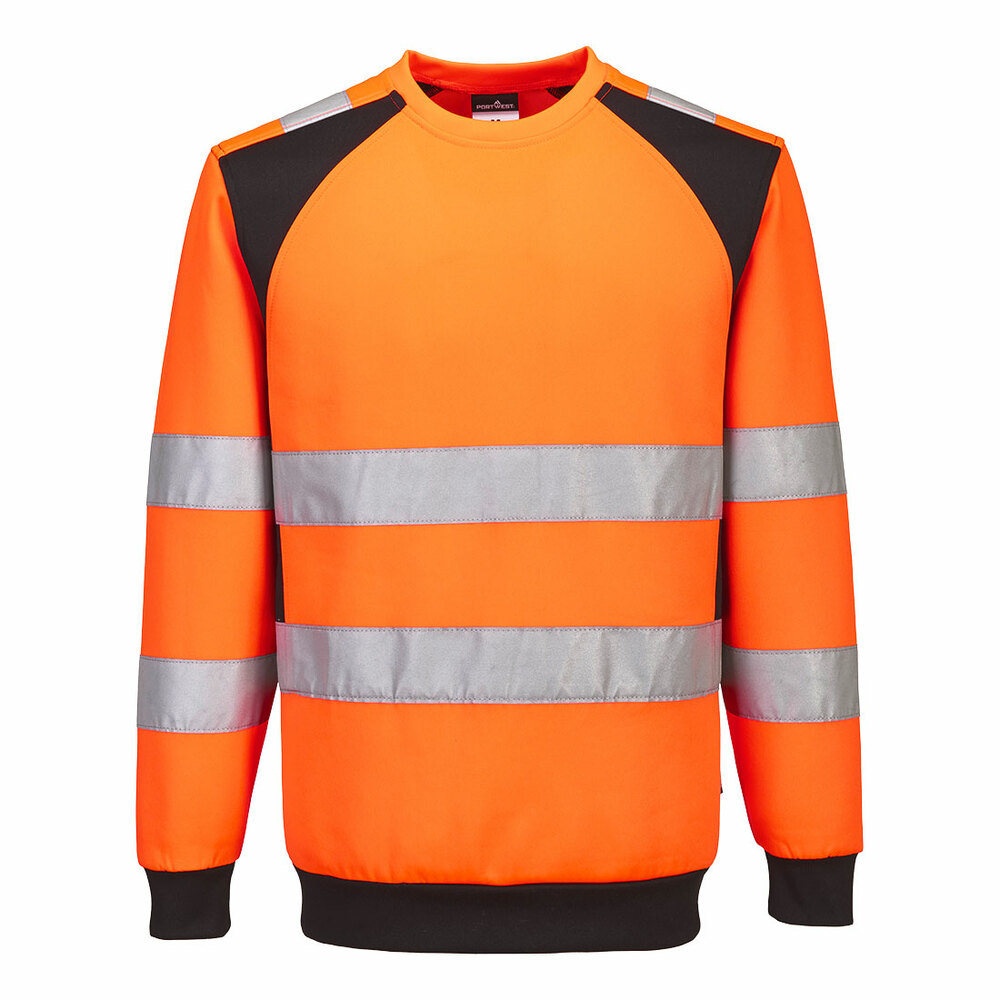 Sweter ostrzegawczy WX2 Eco, kolor pomarańczowy/czarny, rozmiar L 1