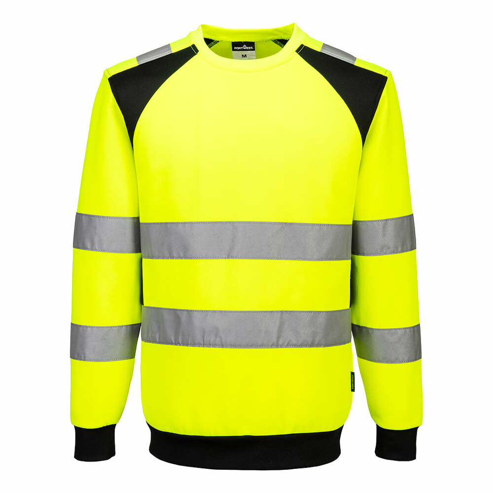 Sweter ostrzegawczy WX2 Eco, kolor żółty/czarny, rozmiar 4XL 1