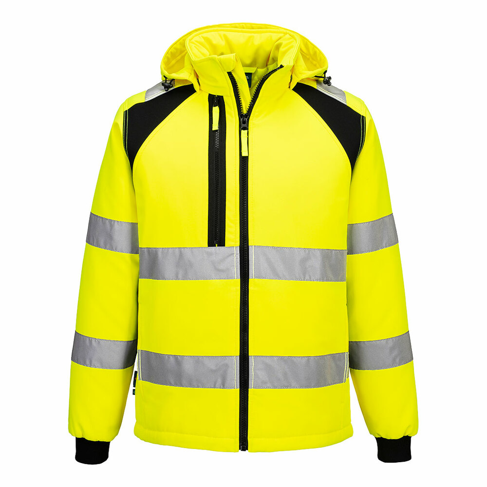 Softshell ocieplany WX2 (2L), kolor żółty/czarny, rozmiar M 1