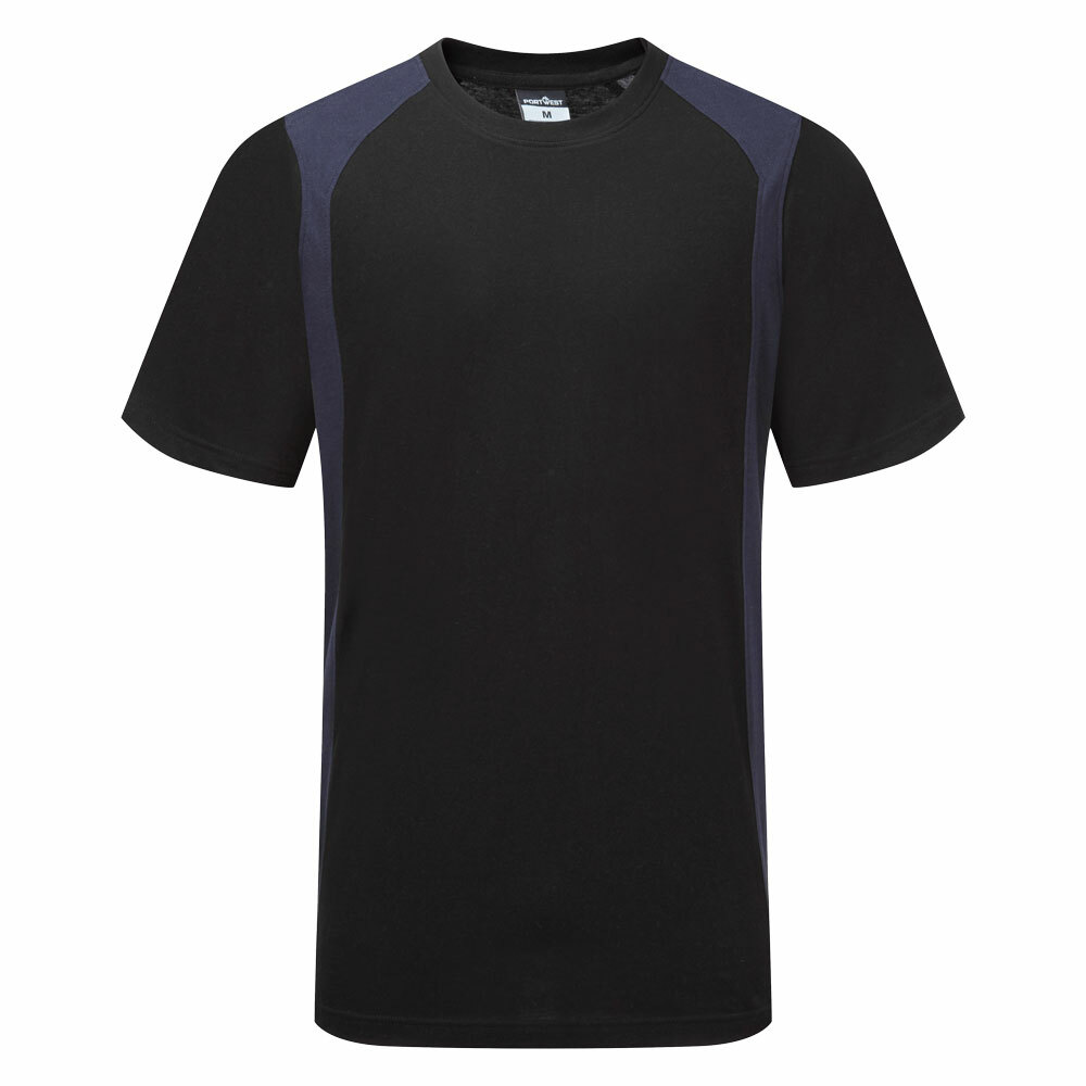 WX2 T-Shirt S/S, kolor czarny/niebieski, rozmiar XXXL 1