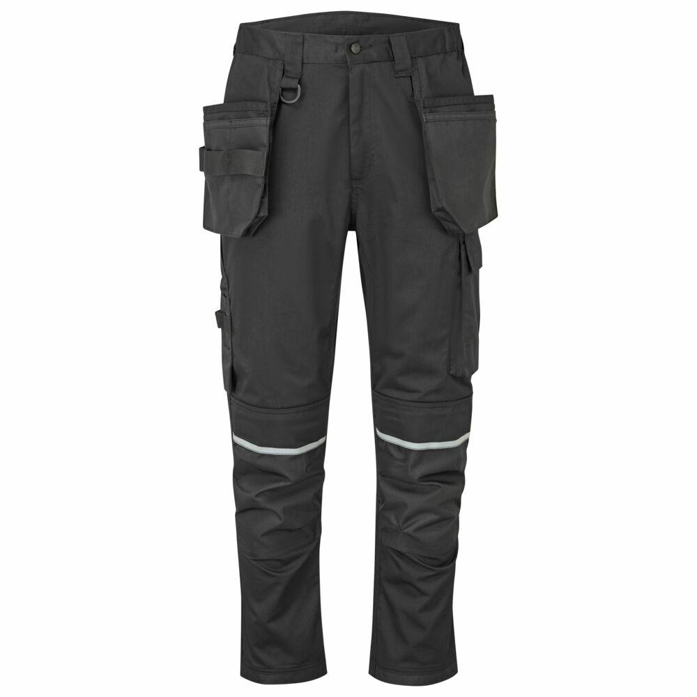 Spodnie robocze z kieszeniami kaburowymi WX2 Stretch, kolor czarny, rozmiar 38 1