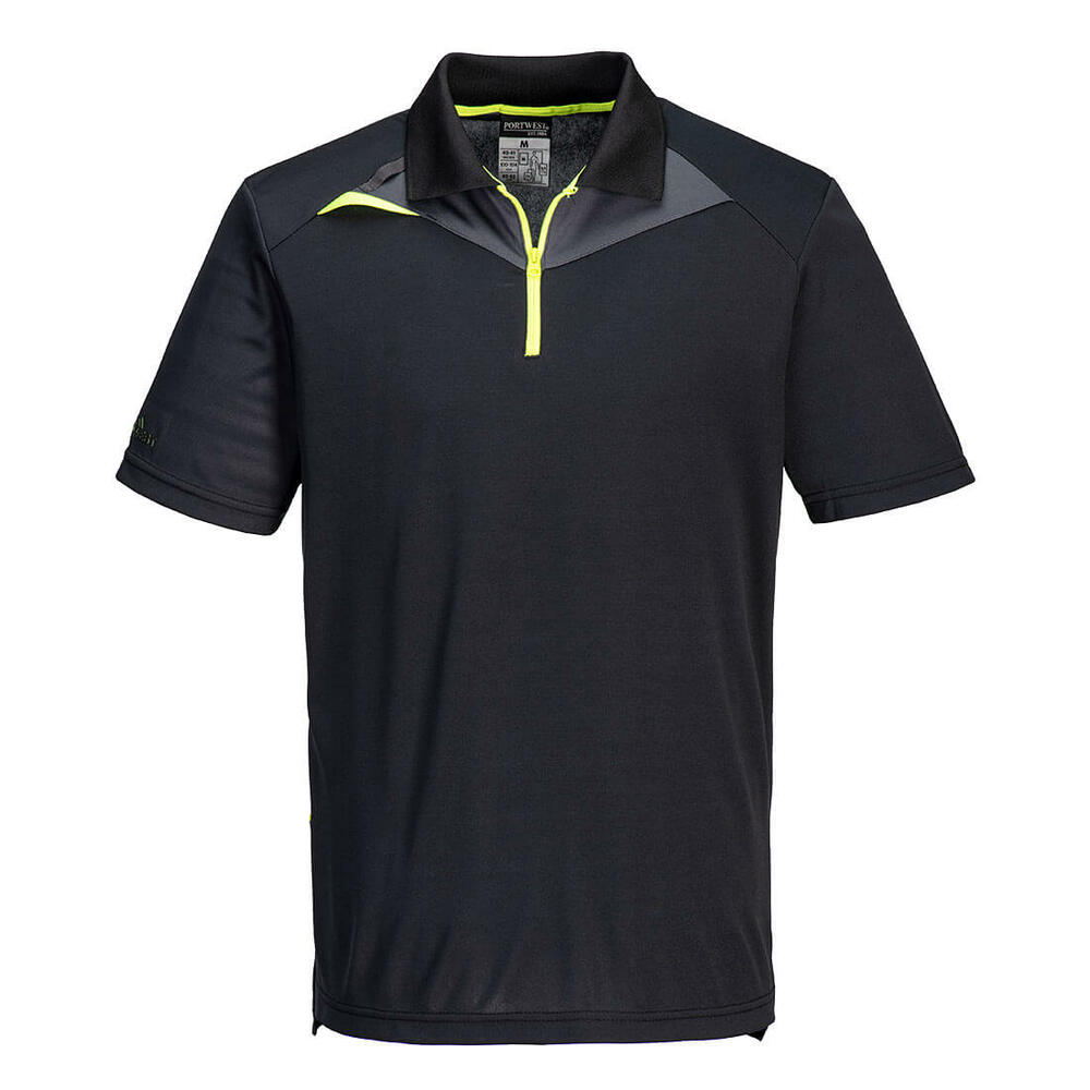 Koszulka Polo DX4, kolor czarny, rozmiar XXL 1