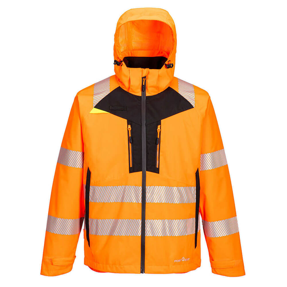 Kurtka ostrzegawcza DX4 4 w 1, kolor pomarańczowy/czarny, rozmiar 4XL 1