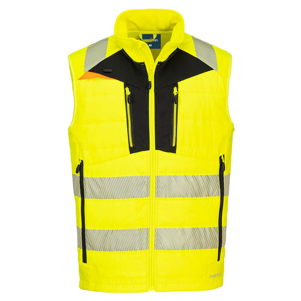 Kamizelka softshell DX4 Hi-Vis, kolor żółty/czarny, rozmiar XXL 1