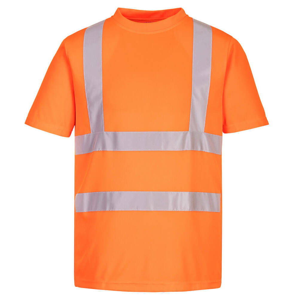 T-Shirt ostrzegawczy Eco (6 sztuk), kolor pomarańczowy, rozmiar XL 1